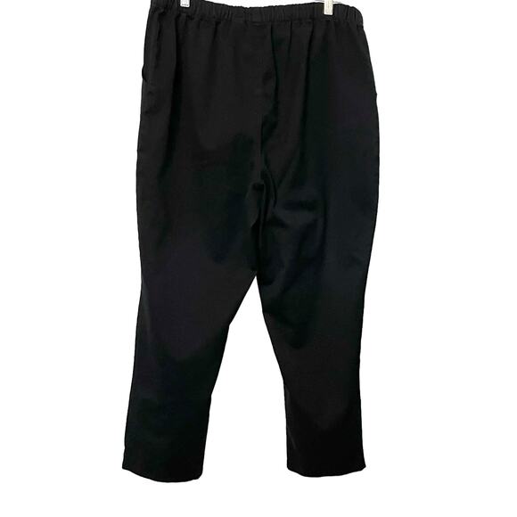 CROFT & BARROW HI-RISE STRAIGHT LEG PULL-ON KHAKI PANTS, WOMENS, XXL, BLACK - Picture 3 of 9